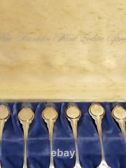 Franklin Mint Zodiac Sterling Silver Spoon Set 925