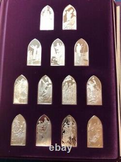 Franklin Mint sterling silver set, BOOKS OF THE BIBLE. (66) 500 gn bars. 68.75oz