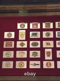 Franklin Mint the Great American Railroads Emblems Sterling Silver Ingots