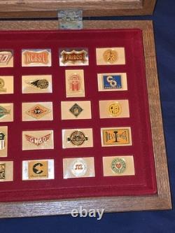 Franklin Mint the Great American Railroads Emblems Sterling Silver Ingots