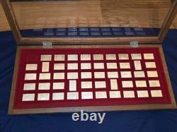 Franklin Mint the Great American Railroads Emblems Sterling Silver Ingots