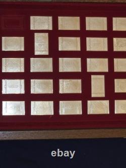 Franklin Mint the Great American Railroads Emblems Sterling Silver Ingots