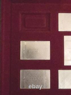 Franklin Mint the Great American Railroads Emblems Sterling Silver Ingots