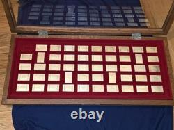 Franklin Mint the Great American Railroads Emblems Sterling Silver Ingots