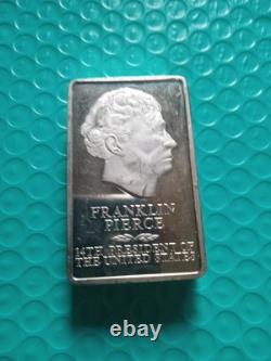 Franklin Pierce. 925 Sterling Silver Art Bar 5000 Grains (11.54 Ounces)