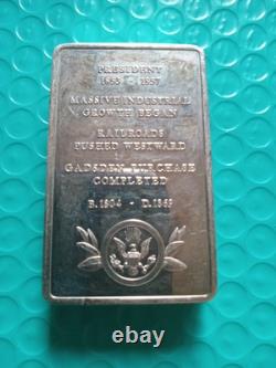 Franklin Pierce. 925 Sterling Silver Art Bar 5000 Grains (11.54 Ounces)