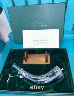 Franklin mint BACCARAT CRYSTAL & STERLING SILVER BICENTENNIAL POWDERHORN in box