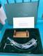 Franklin Mint Baccarat Crystal & Sterling Silver Bicentennial Powderhorn In Box