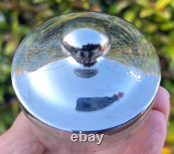 Franklin mint BACCARAT CRYSTAL & STERLING SILVER BICENTENNIAL POWDERHORN in box