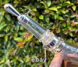 Franklin mint BACCARAT CRYSTAL & STERLING SILVER BICENTENNIAL POWDERHORN in box