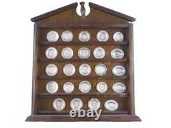 Franklin mint sterling silver 24 miniature plates