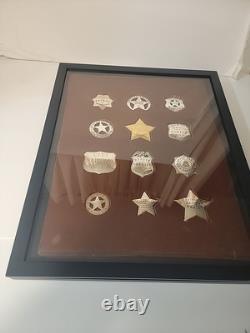 Franklin mint sterling silver badges, With Replacement Case