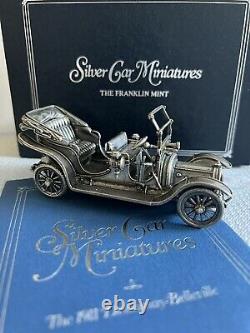 Franklin mint sterling silver car miniatures 1911 Delaunay Belleville 6.34 oz