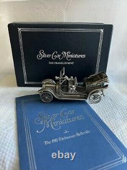 Franklin mint sterling silver car miniatures 1911 Delaunay Belleville 6.34 oz