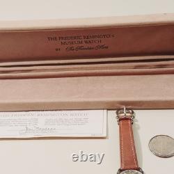 Frederic Remington Museum Watch 925 Sterling Silver By The Franklin Mint Watch