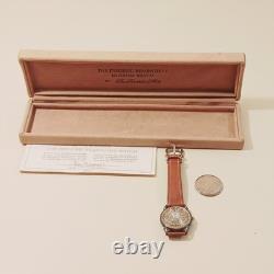 Frederic Remington Museum Watch 925 Sterling Silver By The Franklin Mint Watch