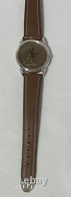 Frederic Remington Museum Watch 925 Sterling Silver By The Franklin Mint Watch