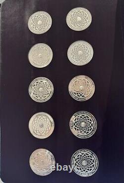 Frescoes From the Sistine Chapel Ceiling Sterling Silver Coins Lot Of 60