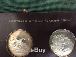 Frescoes Sistine Chapel Michelangelo 60 Sterling Silver Proof Coin MS