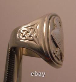 GEORG JENSEN Denmark Sterling Silver EAGLE Ring for Franklin Mint 1982 size 6.75