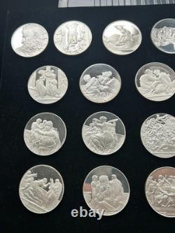 Genius of Michelangelo Proof Silver. 925 Medal Set 25 Medals BELOW SPOT RARE