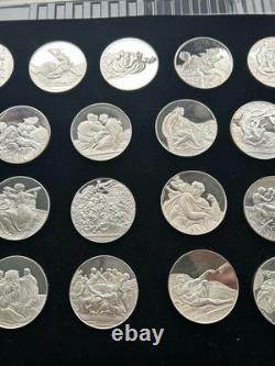 Genius of Michelangelo Proof Silver. 925 Medal Set 25 Medals BELOW SPOT RARE