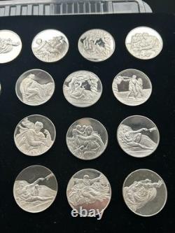 Genius of Michelangelo Proof Silver. 925 Medal Set 25 Medals BELOW SPOT RARE