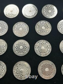 Genius of Michelangelo Proof Silver. 925 Medal Set 25 Medals BELOW SPOT RARE