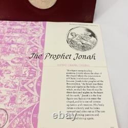 Genius of Michelangelo Sterling Silver Medal Prophet Jonah Whale Resurrection