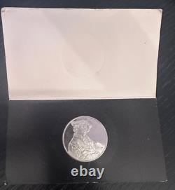 Genius of Rembrandt self-portrait sterling silver coin by Franklin Mint MT