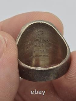 Georg Jensen 925 Eagle Signet Ring 1982 Franklin Mint, Denmark LIMITED EDITION