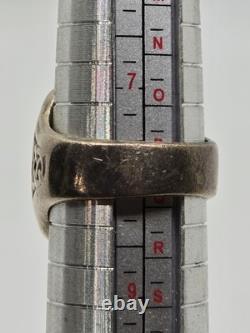 Georg Jensen 925 Eagle Signet Ring 1982 Franklin Mint, Denmark LIMITED EDITION