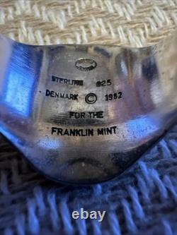 Georg Jensen 925 Eagle Signet Ring 1982 Franklin Mint, Denmark LIMITED EDITION