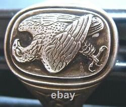 Georg Jensen Sterling Silver 925 Denmark 1982 Franklin Mint Eagle Ring Sz 11