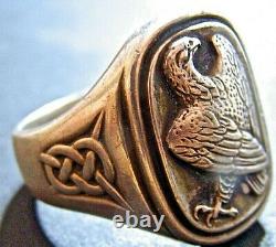 Georg Jensen Sterling Silver 925 Denmark 1982 Franklin Mint Eagle Ring Sz 11