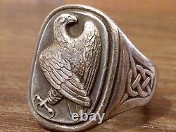 Georg Jensen Sterling Silver 925 Eagle Ring Denmark 1982 Franklin Mint