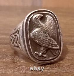 Georg Jensen Sterling Silver 925 Eagle Ring Denmark 1982 Franklin Mint