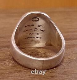 Georg Jensen Sterling Silver 925 Eagle Ring Denmark 1982 Franklin Mint