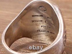 Georg Jensen Sterling Silver 925 Eagle Ring Denmark 1982 Franklin Mint