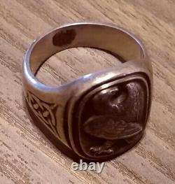 Georg Jensen Sterling Silver 925 Eagle Ring Denmark 1982 Franklin Mint