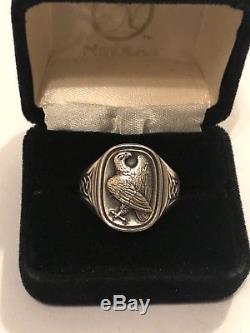 Georg Jensen Sterling Silver. 925 Eagle Ring For The Franklin, Mint Size 13.5