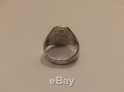 Georg Jensen Sterling Silver. 925 Eagle Ring For The Franklin, Mint Size 13.5
