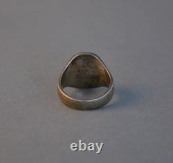 Georg Jensen Sterling Silver Eagle Signet Ring Franklin Mint SZ 12 3/4