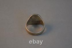 Georg Jensen Sterling Silver Eagle Signet Ring Franklin Mint SZ 12 3/4