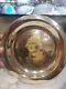 George Washington Plate -solid Sterling Silver, 24kt Gold Inlay 1972 S/n 3704