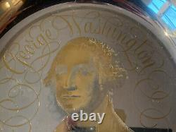 George Washington. Plate Sterling 925 White House Hist Assoc. Franklin Mint 1972
