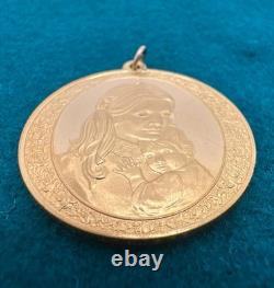Gold Plated Sterling Silver Mothers Day Pendant Franklin Mint 1974