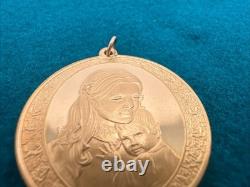Gold Plated Sterling Silver Mothers Day Pendant Franklin Mint 1974