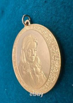 Gold Plated Sterling Silver Mothers Day Pendant Franklin Mint 1974