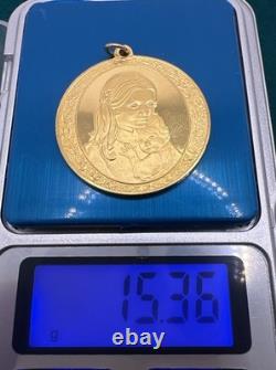 Gold Plated Sterling Silver Mothers Day Pendant Franklin Mint 1974